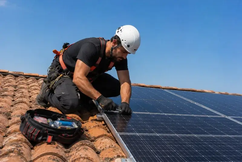 Maintenance et monitoring de panneaux solaires à Brantes